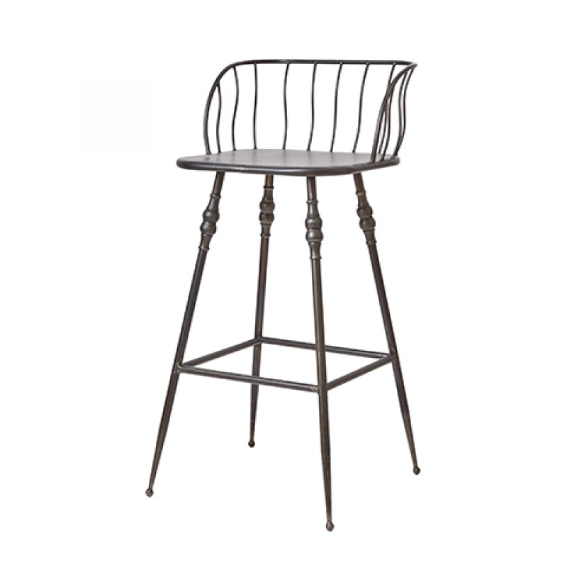 BARCHAIR GREY IRON PROVENCE 70 - CHAIRS, STOOLS